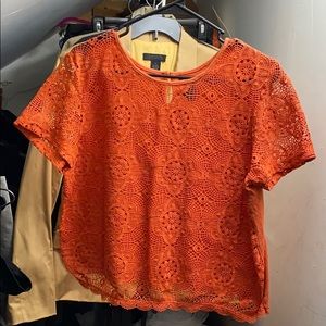 Orange crop top
